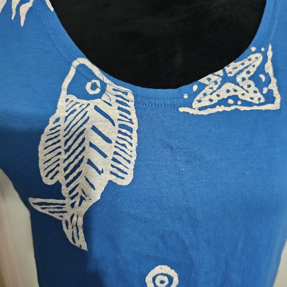 Funky Blue Fish Tunic - Picture 4 of 7